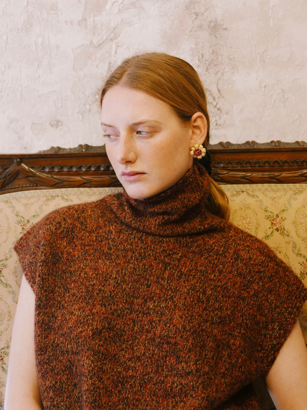 The Ruby Begonia Earrings